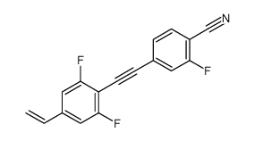 4-[2-(4-ethenyl-2,6-difluorophenyl)ethynyl]-2-fluorobenzonitrile Structure