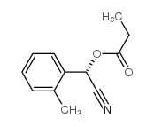 Benzeneacetonitrile, 2-methyl-alpha-(1-oxopropoxy)-, (alphaS)- (9CI) structure