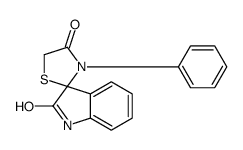 3-phenylspiro[1,3-thiazolidine-2,3'-1H-indole]-2',4-dione结构式