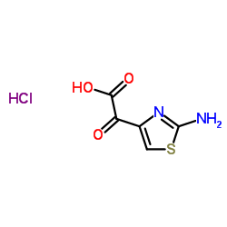 (2-Amino-1,3-thiazol-4-yl)(oxo)acetic acid hydrochloride (1:1) Structure