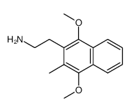 3-(2-Amino-aethyl)-1,4-dimethoxy-2-methyl-naphthalin结构式