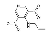 N-allyl-3,5-dinitropyridin-4-amine结构式