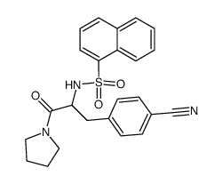 Nα-1-Naphtylsulfonyl-4-cyanphenylalaninpyrrolidid Structure