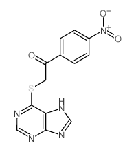 1-(4-nitrophenyl)-2-(5H-purin-6-ylsulfanyl)ethanone Structure