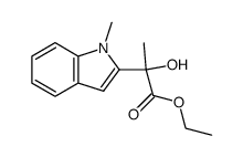 ethyl 2-hydroxy-2-(N-methyl-indol-2'-yl)-propionate Structure