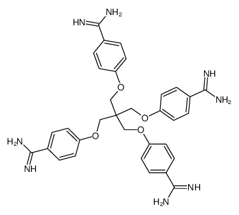 1,3-bis(p-amidinophenoxy)-2,2-bis(p-amidinophenoxymethyl)-propane结构式