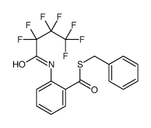 thiobenzyl N-heptafluorobutyrylanthranilate structure