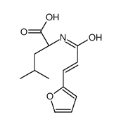 (2S)-2-[3-(furan-2-yl)prop-2-enoylamino]-4-methylpentanoic acid Structure