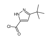 1H-Pyrazole-3-carbonyl chloride, 5-(1,1-dimethylethyl)- (9CI)结构式