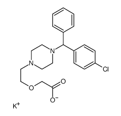 potassium,2-[2-[4-[(4-chlorophenyl)-phenylmethyl]piperazin-1-yl]ethoxy]acetate Structure