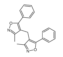 3-methyl-4-[(3-methyl-5-phenyl-1,2-oxazol-4-yl)methyl]-5-phenyl-1,2-oxazole Structure