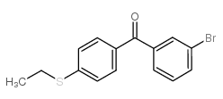 3-BROMO-4'-(ETHYLTHIO)BENZOPHENONE结构式