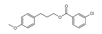 3-(4-methoxyphenyl)propyl 3-chlorobenzoate Structure