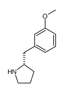 (S)-2-(3-Methoxy-benzyl)-pyrrolidine结构式