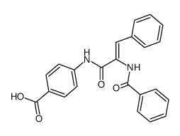 N-(N-benzoyl-α,β-dehydrophenylalanine)-p-aminobenzoic acid Structure