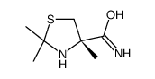 (4S)-2,2,4-trimethyl-1,3-thiazolidine-4-carboxamide结构式