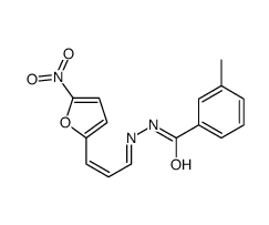 3-methyl-N-[(E)-[(E)-3-(5-nitrofuran-2-yl)prop-2-enylidene]amino]benzamide Structure