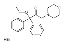 1-ethoxy-3-morpholin-4-yl-1,1-diphenylpropan-2-one,hydrobromide Structure