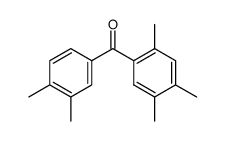 2,4,5,3',4'-pentamethyl-benzophenone结构式