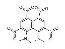 1,8-bis(dimethylamino)-2,4,5,7-tetranitronaphthalene Structure