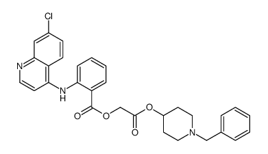 [2-(1-benzylpiperidin-4-yl)oxy-2-oxoethyl] 2-[(7-chloroquinolin-4-yl)amino]benzoate Structure