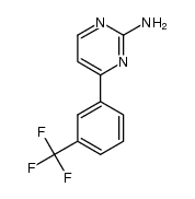 4-[3-(TRIFLUOROMETHYL)PHENYL]-2-PYRIMIDINAMINE structure