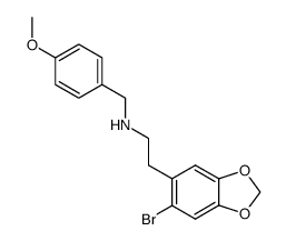 N-[2-(6-bromo-1,3-benzodioxol-5-yl)ethyl]-N-(4-methoxybenzyl)amine结构式