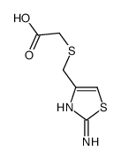 2-[(2-amino-1,3-thiazol-4-yl)methylsulfanyl]acetic acid结构式