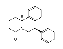 1,6,7,11b-tetrahydro-11bα-methyl-7β-phenyl-2H-benzoquinolizin-4(3H)-one Structure