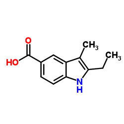 2-Ethyl-3-methyl-1H-indole-5-carboxylic acid Structure