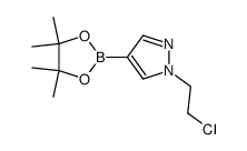 1-(2-chloroethyl)-4-(4,4,5,5-tetramethyl-1,3,2-dioxaborolan-2-yl)-1H-pyrazole Structure