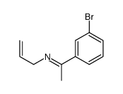 1-(3-bromophenyl)-N-prop-2-enylethanimine结构式