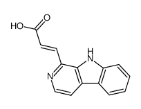 3t-(9H-β-carbolin-1-yl)-acrylic acid Structure