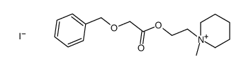 2-(1-methylpiperidin-1-ium-1-yl)ethyl 2-phenylmethoxyacetate,iodide Structure