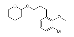 2-[3-(3-bromo-2-methoxyphenyl)propoxy]oxane Structure