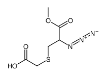 2-(2-azido-3-methoxy-3-oxopropyl)sulfanylacetic acid Structure
