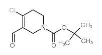 1-Boc-4-氯-5-甲酰基-3,6-二氢-2H-吡啶结构式