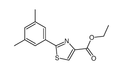 2-(3,5-二甲基苯基)-噻唑-4-羧酸 乙酯结构式