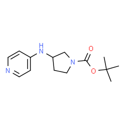 1-BOC-3-(PYRIDIN-4-YLAMINO)-PYRROLIDINE Structure