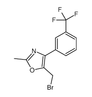 5-(bromomethyl)-2-methyl-4-[3-(trifluoromethyl)phenyl]-1,3-oxazole Structure