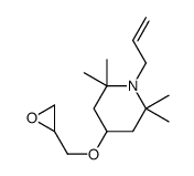 2,2,6,6-tetramethyl-4-(oxiran-2-ylmethoxy)-1-prop-2-enylpiperidine Structure