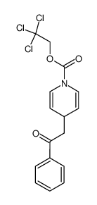 4-(2-Oxo-2-phenyl-ethyl)-4H-pyridine-1-carboxylic acid 2,2,2-trichloro-ethyl ester Structure