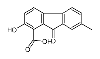 2-hydroxy-7-methyl-9-oxofluorene-1-carboxylic acid结构式