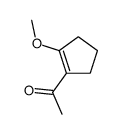 1-(2-methoxycyclopenten-1-yl)ethanone结构式