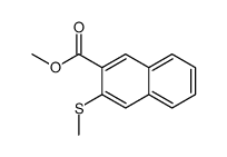 methyl 3-methylsulfanylnaphthalene-2-carboxylate结构式