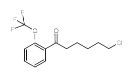 6-CHLORO-1-(2-TRIFLUOROMETHOXYPHENYL)-1-OXOHEXANE结构式