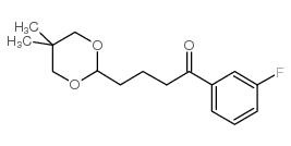 4-(5,5-DIMETHYL-1,3-DIOXAN-2-YL)-3'-FLUOROBUTYROPHENONE Structure