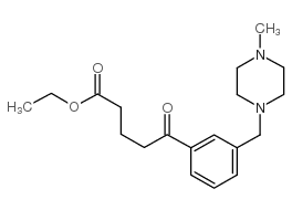 ETHYL 5-[3-(4-METHYLPIPERAZINOMETHYL)PHENYL]-5-OXOVALERATE结构式