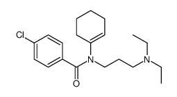 4-chloro-N-(cyclohexen-1-yl)-N-[3-(diethylamino)propyl]benzamide结构式