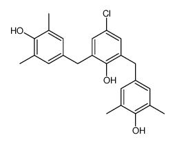 4-[[5-chloro-2-hydroxy-3-[(4-hydroxy-3,5-dimethylphenyl)methyl]phenyl]methyl]-2,6-dimethylphenol结构式